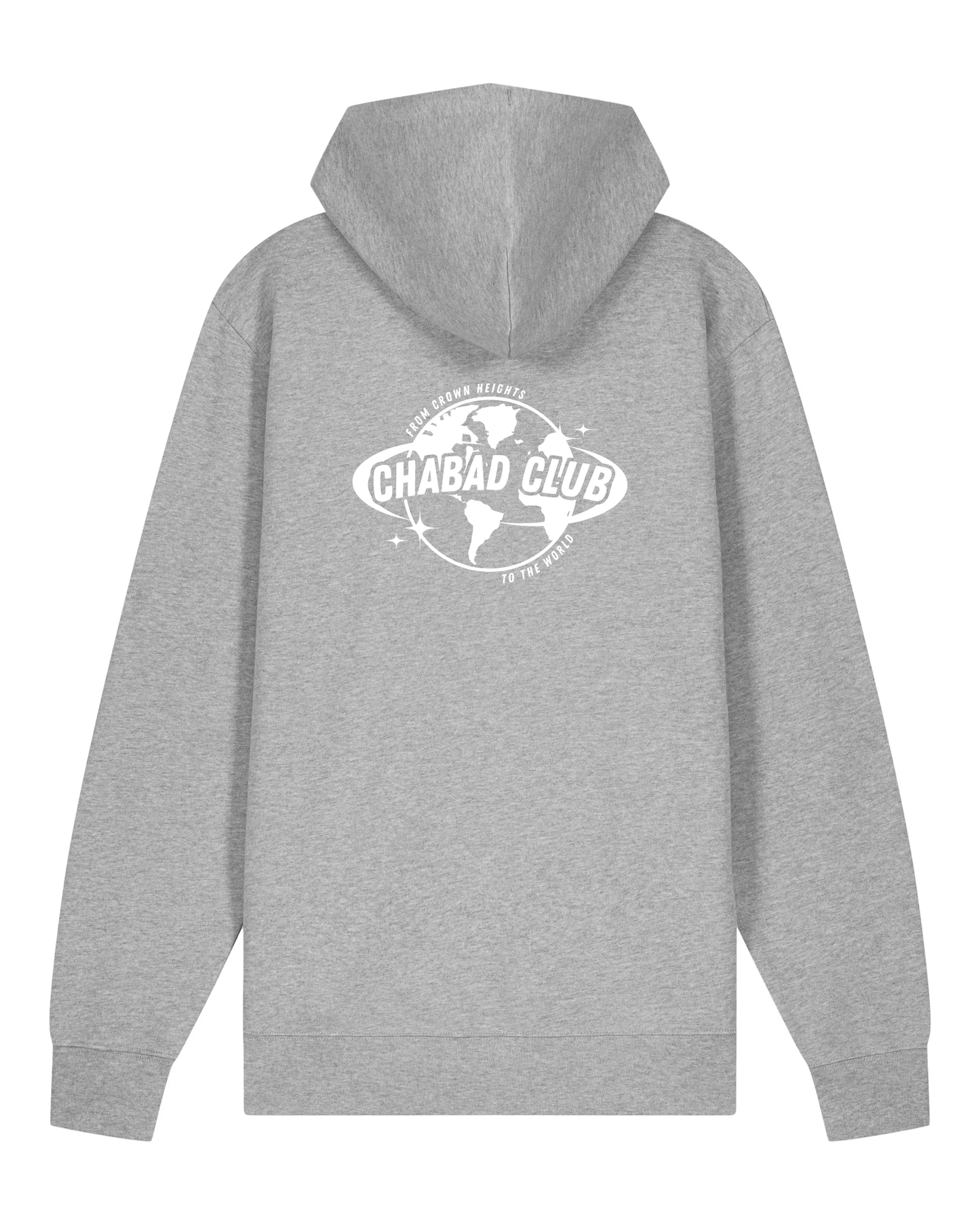 CHABAD CLUB HOODIE FCHTTW GRIS VERSO