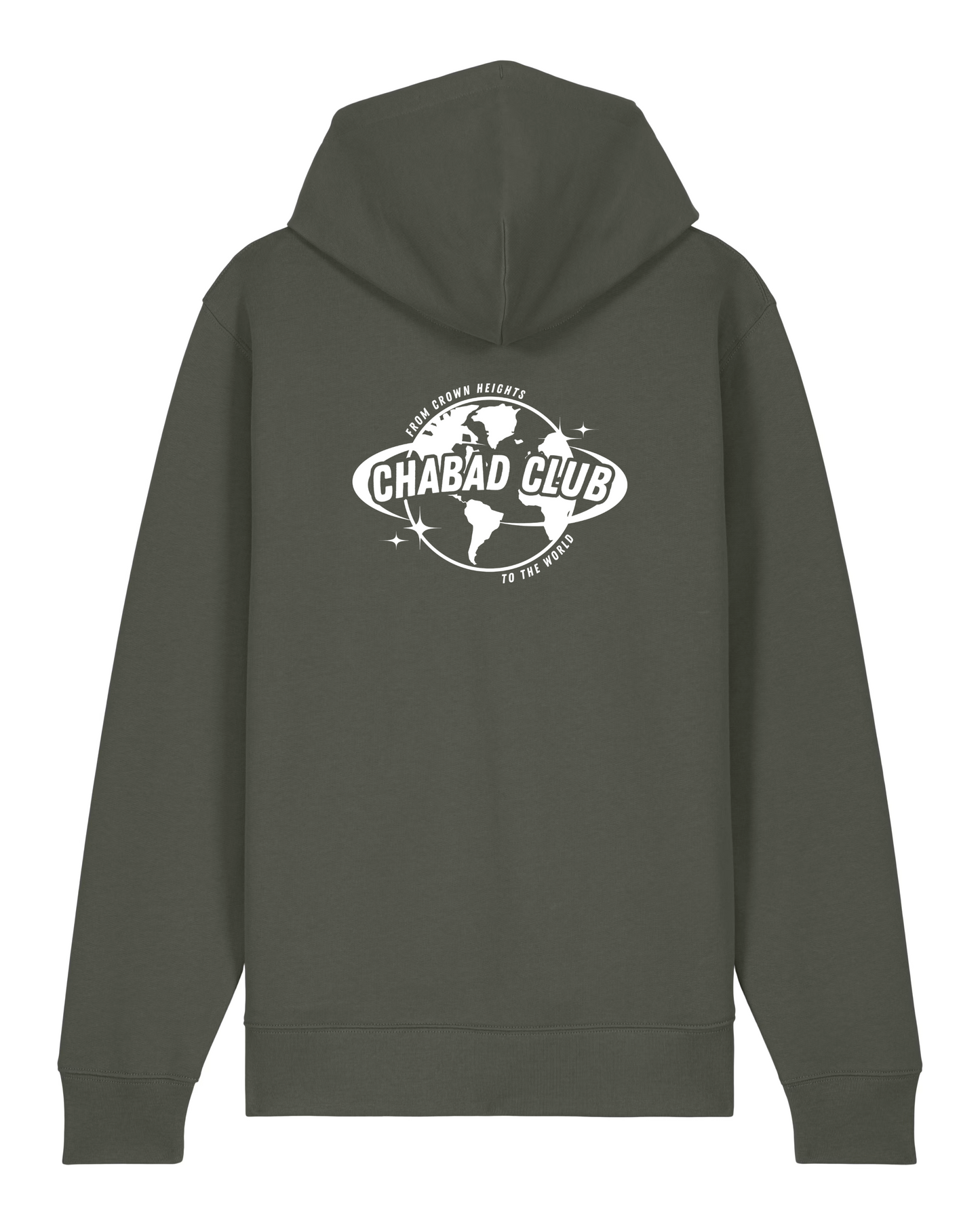 CHABAD CLUB HOODIE FCHTTW KHAKI VERSO