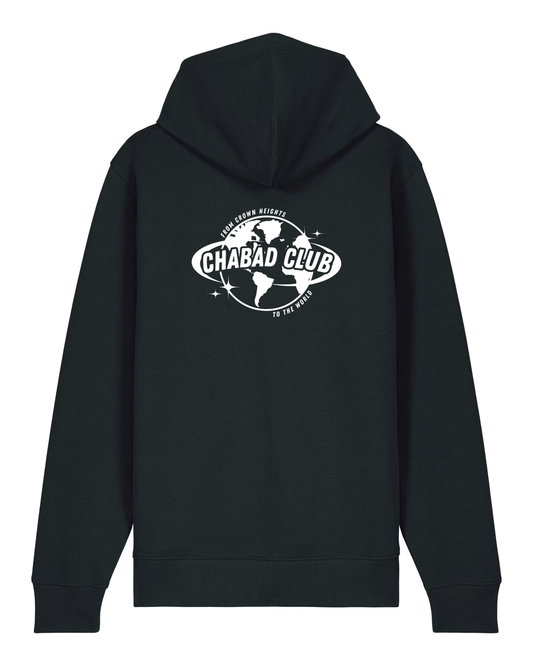 CHABAD CLUB HOODIE FCHTTW NOIR VERSO