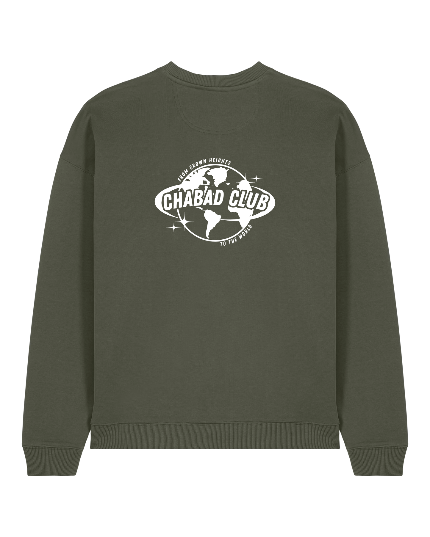 CHABAD CLUB SWEATSHIRT 770 KHAKI VERSO