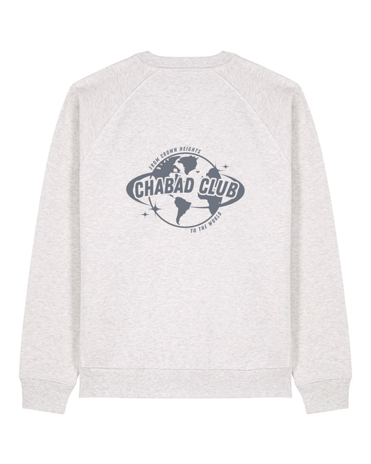 CHABAD CLUB SWEATSHIRT FCHTTW GRIS VERSO