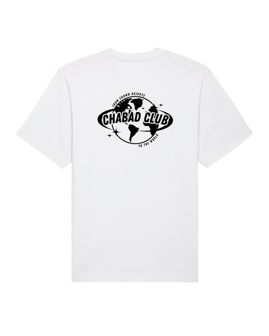 CHABAD CLUB TSHIRT 770 BLANC VERSO