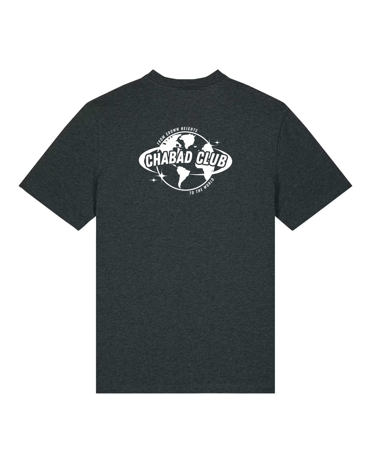 CHABAD CLUB TSHIRT DROIT ANTHRACITE VERSO