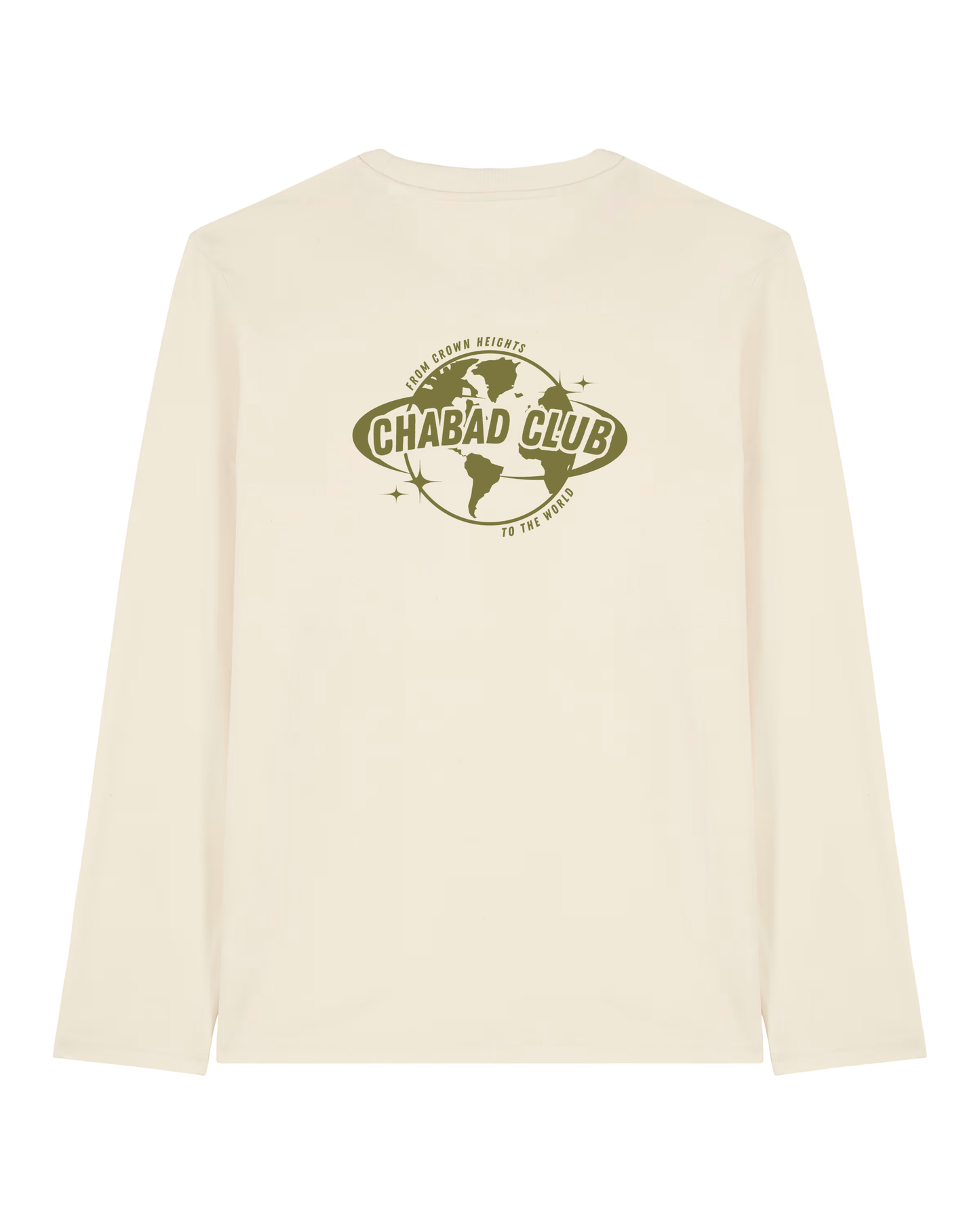 CHABAD CLUB TSHIRT MANCHES LONGUES FCHTTW ECRU VERSO