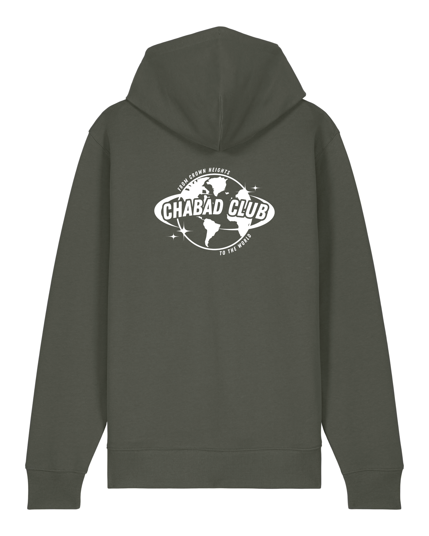 CHABAD CLUB HOODIE FCHTTW KHAKI VERSO