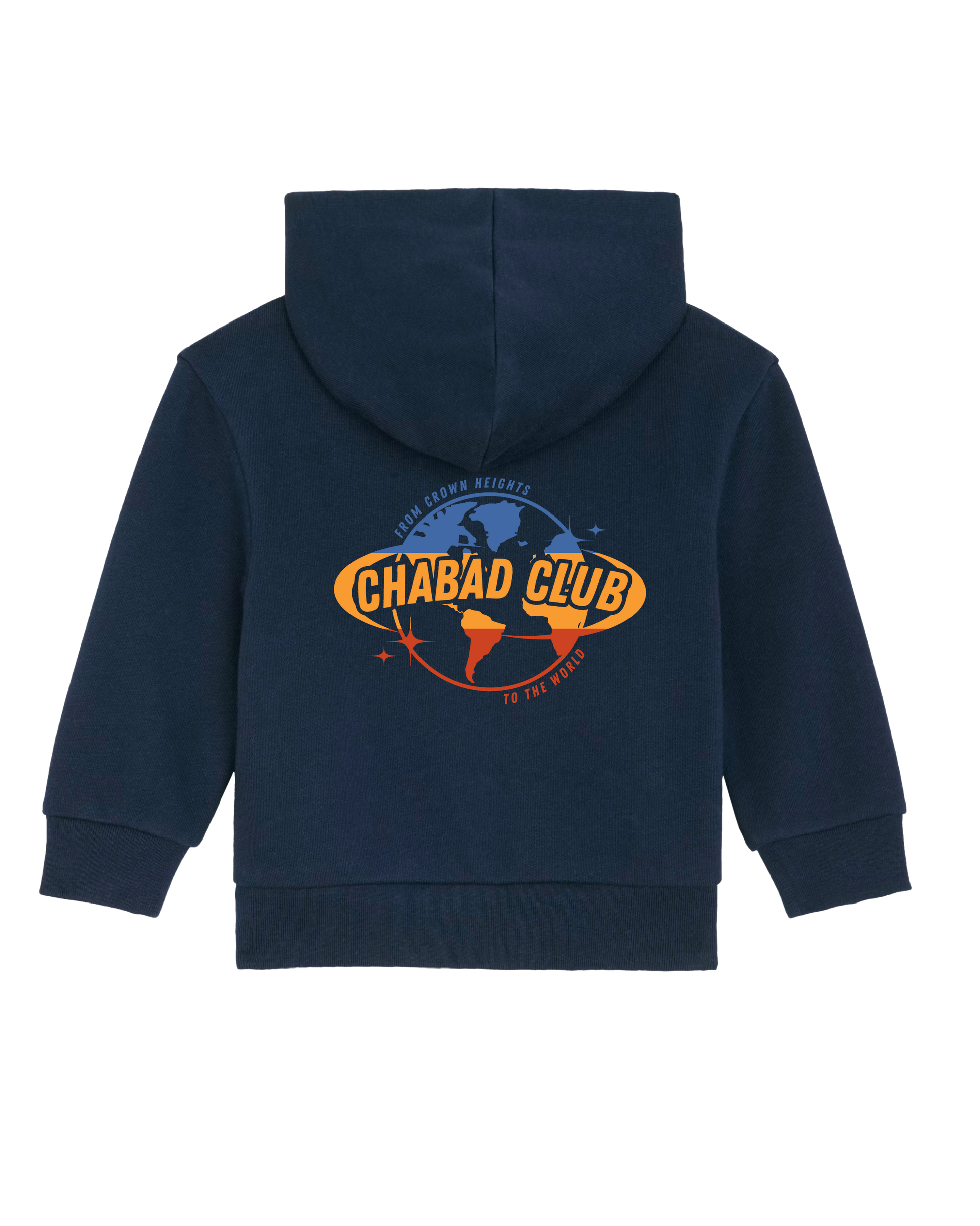 CHABAD CLUB GILET BEBE 770 NAVY VERSO