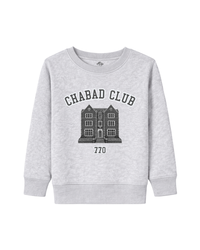 Sweatshirt Enfant Chabad Club 770 Gris