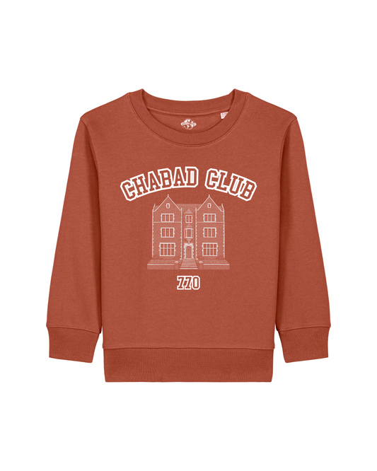 Sweatshirt Enfant Chabad Club 770 Terracotta