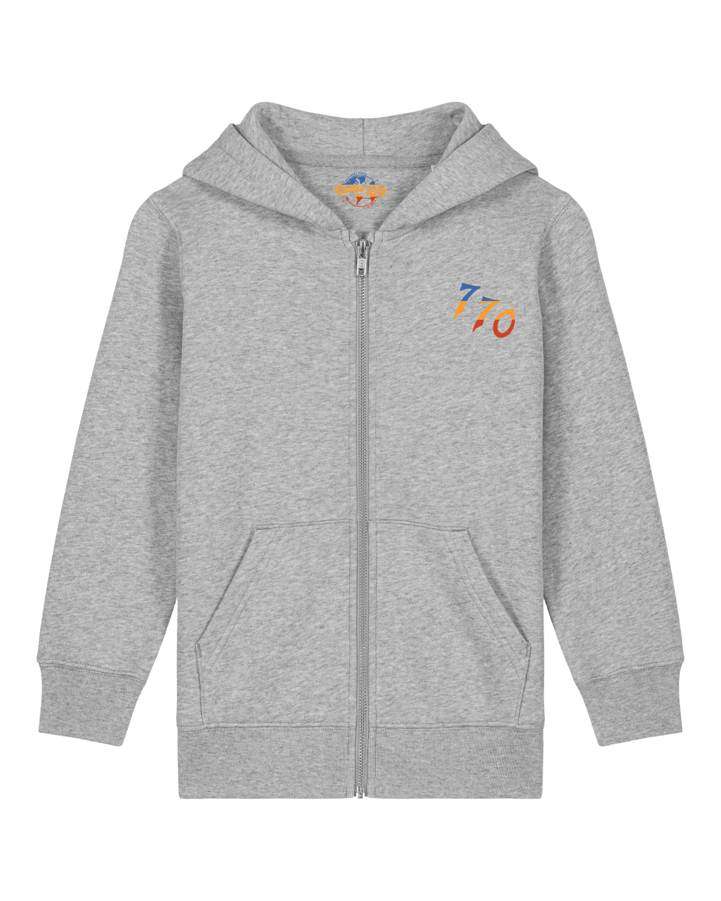 CHABAD CLUB GILET ENFANT 770 GRIS RECTO