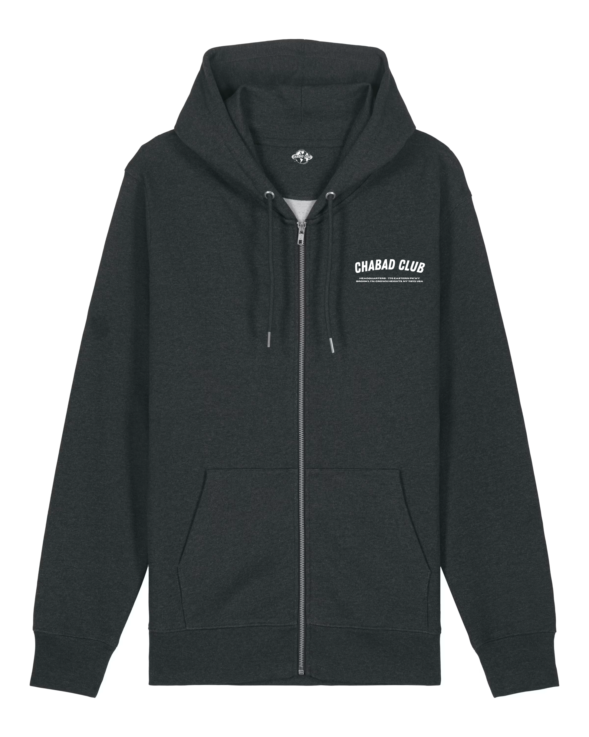 CHABAD CLUB HOODIE FCHTTW ANTHRACITE RECTO