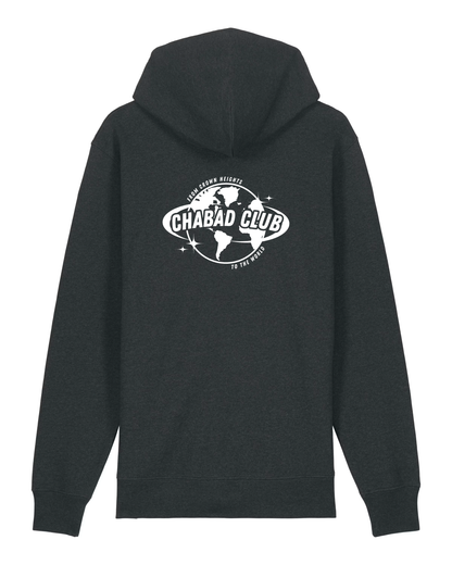 CHABAD CLUB HOODIE FCHTTW ANTHRACITE VERSO