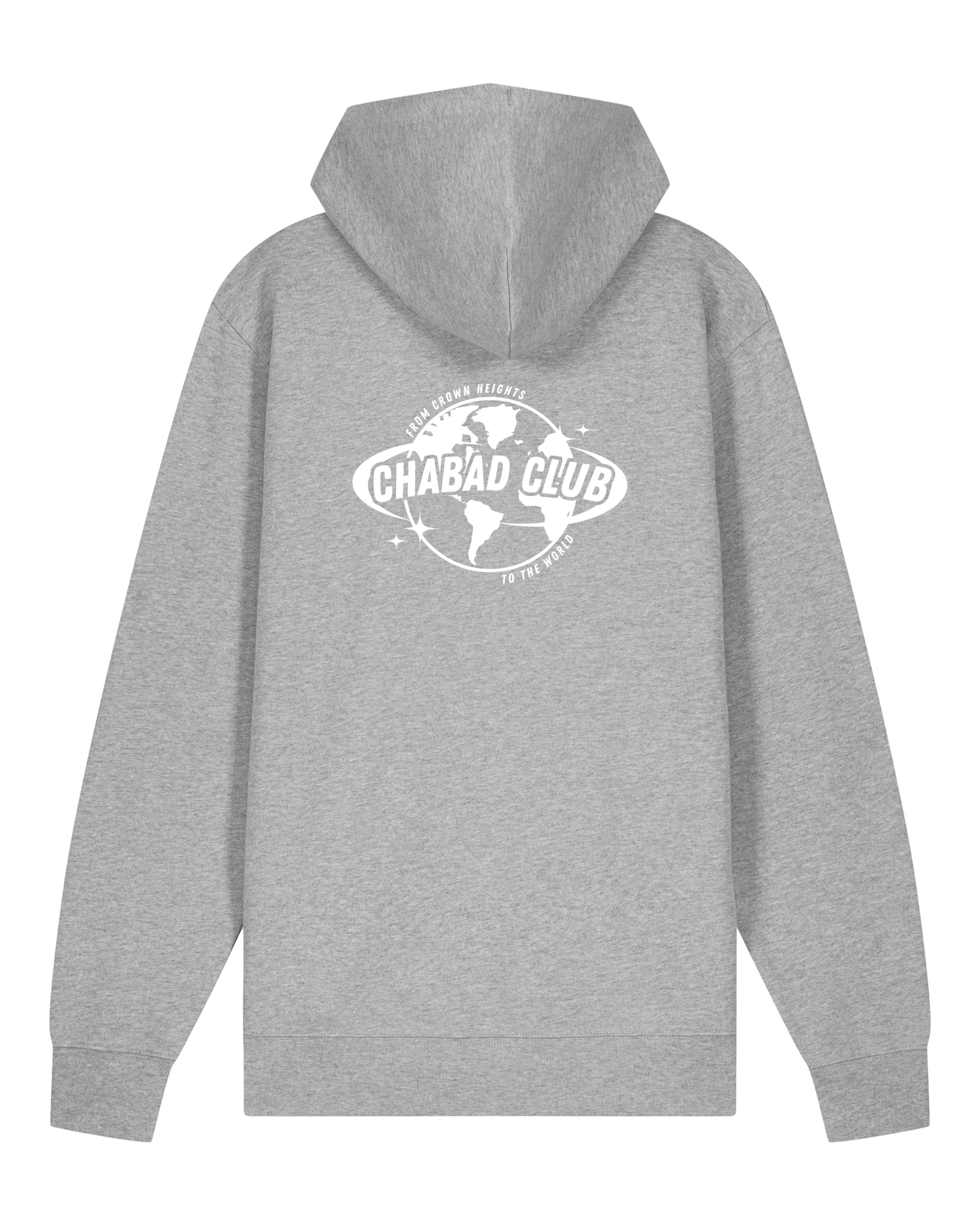 CHABAD CLUB HOODIE FCHTTW GRIS VERSO