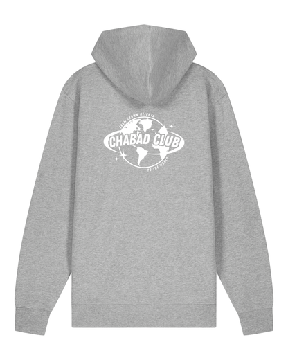 CHABAD CLUB HOODIE FCHTTW GRIS VERSO