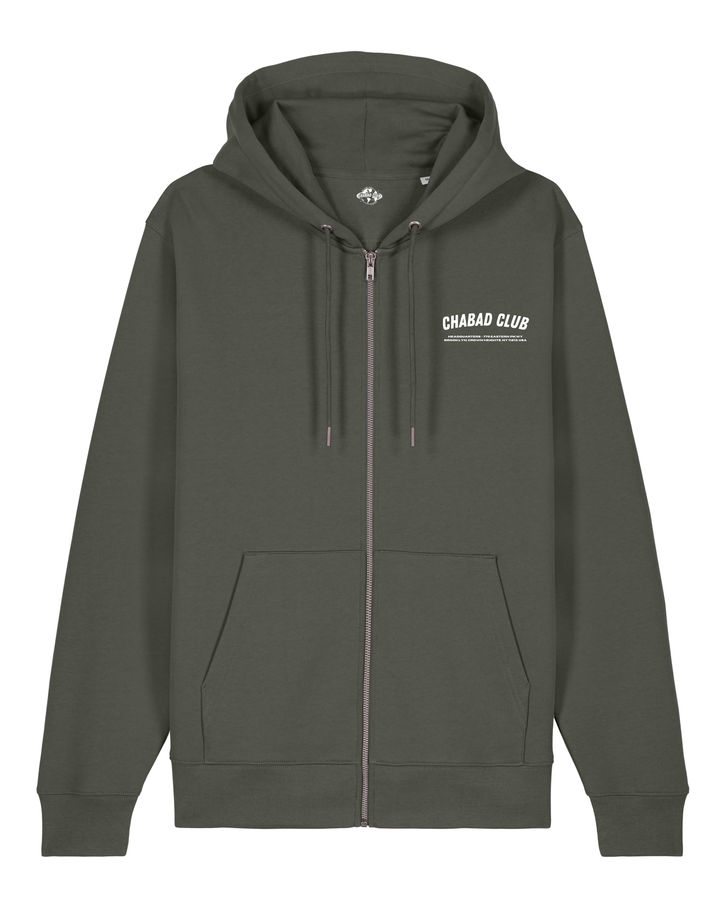 CHABAD CLUB HOODIE FCHTTW KHAKI RECTO
