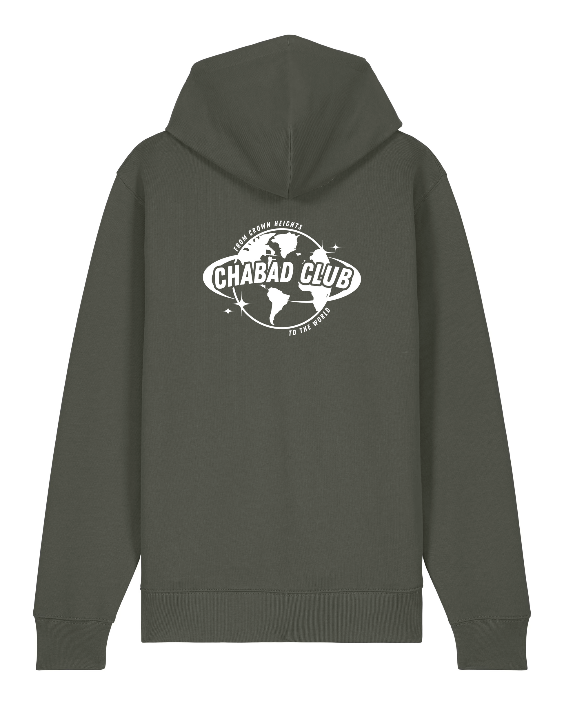 CHABAD CLUB HOODIE FCHTTW KHAKI VERSO
