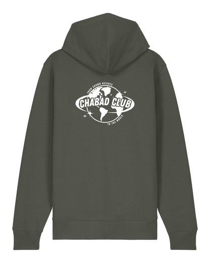 CHABAD CLUB HOODIE FCHTTW KHAKI VERSO