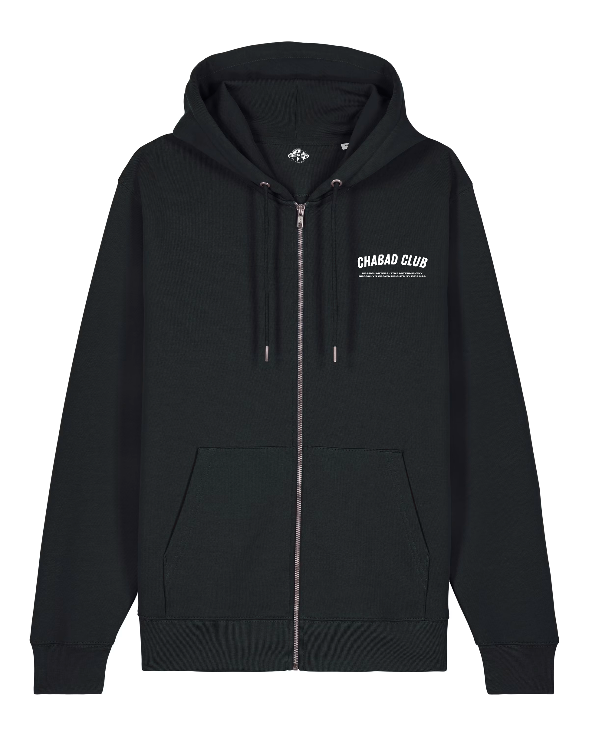 CHABAD CLUB HOODIE FCHTTW NOIR RECTO