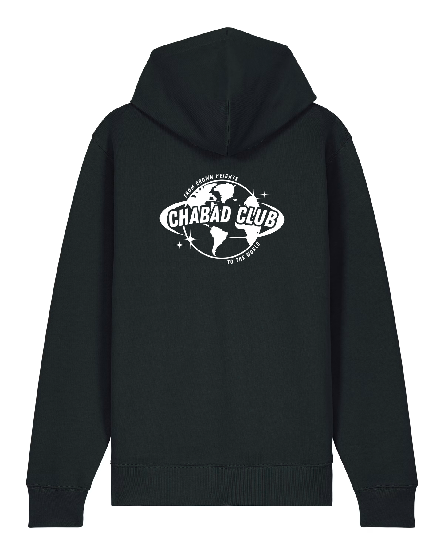 CHABAD CLUB HOODIE FCHTTW NOIR VERSO