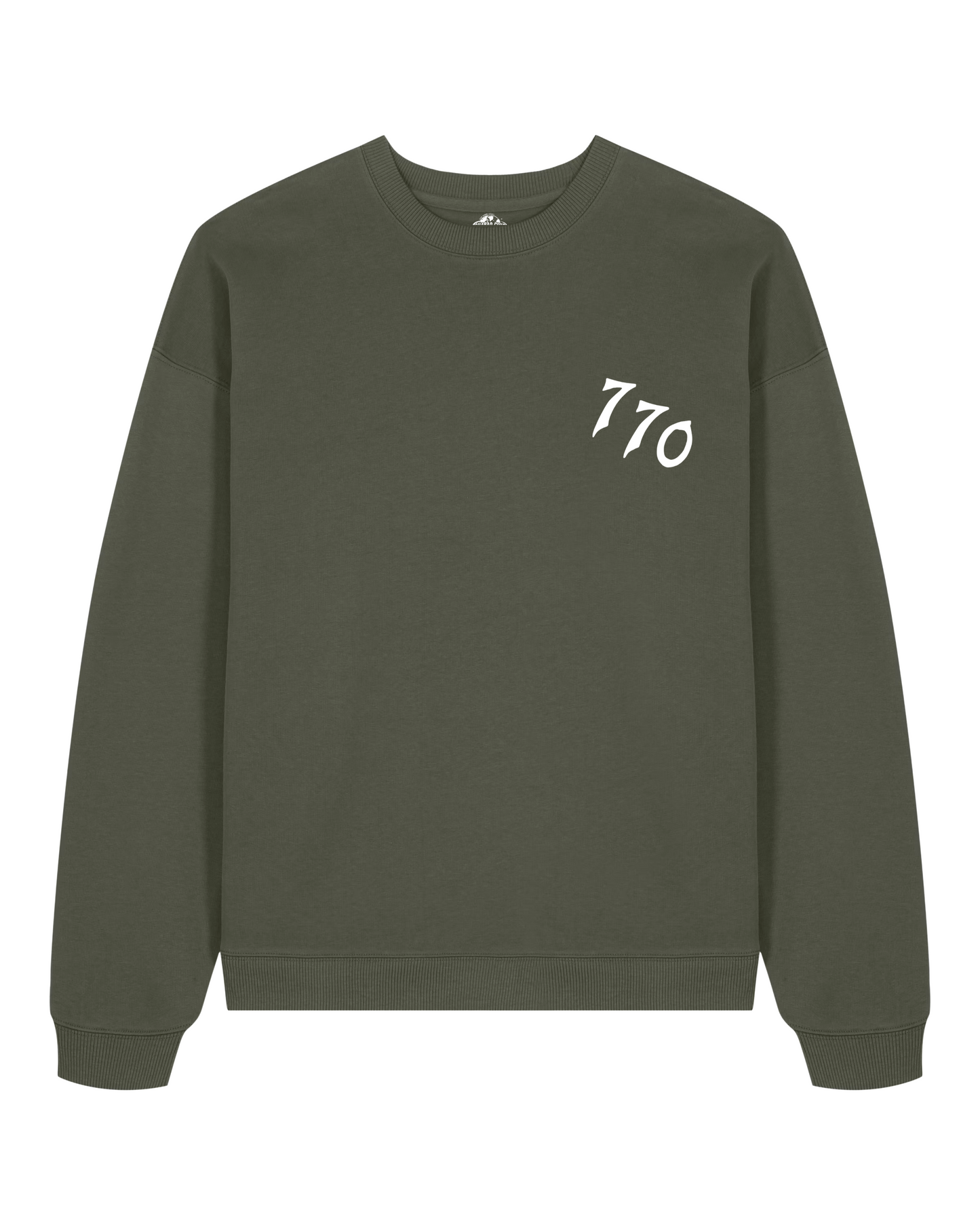 CHABAD CLUB SWEATSHIRT 770 KHAKI RECTO
