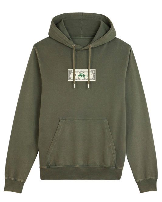 CHABAD CLUB SWEATSHIRT DOLLAR KHAKI VINTAGE RECTO