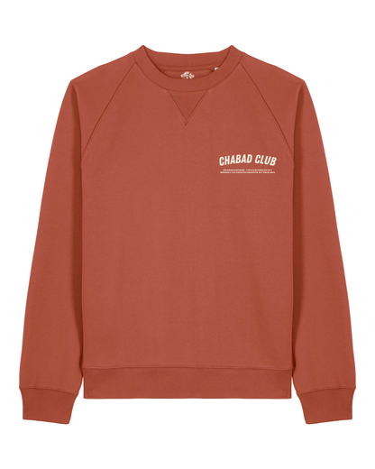 CHABAD CLUB SWEATSHIRT FCHTTW TERRACOTTA RECTO