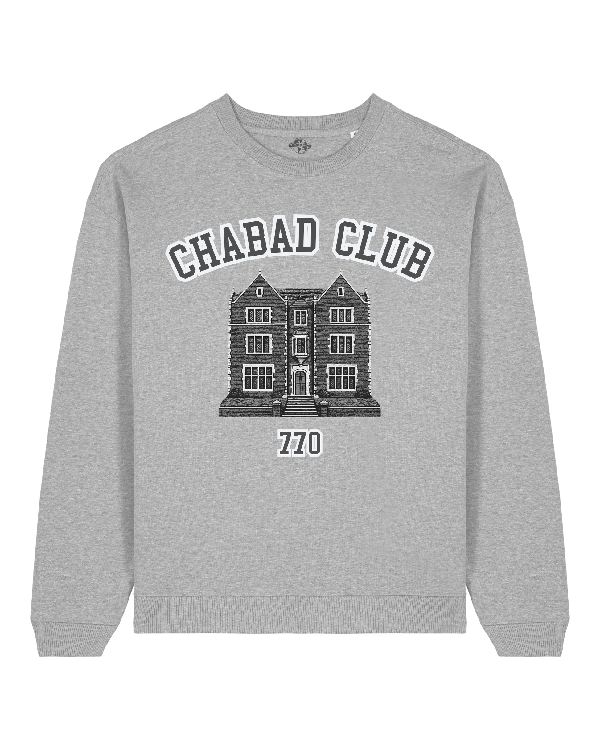 CHABAD CLUB SWEATSHIRT SYNA GRIS RECTO