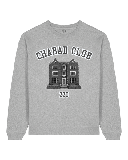 CHABAD CLUB SWEATSHIRT SYNA GRIS RECTO