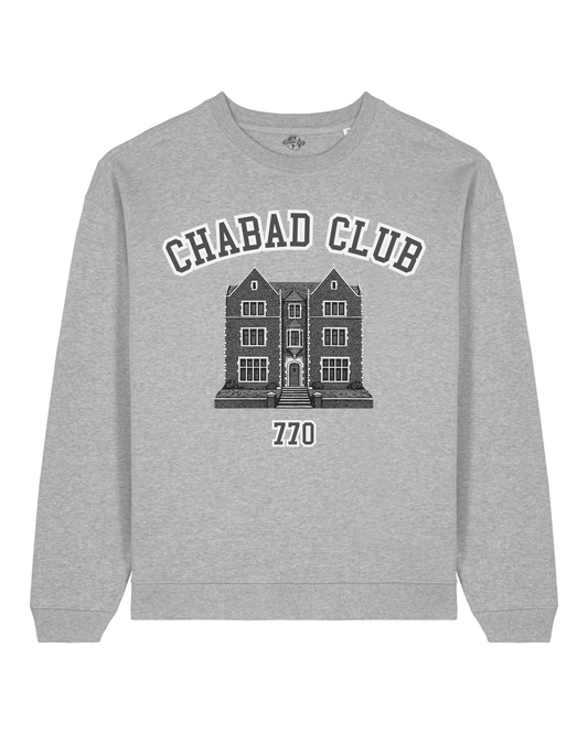CHABAD CLUB SWEATSHIRT SYNA GRIS RECTO