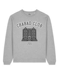 Sweatshirt Chabad Club 770 Gris