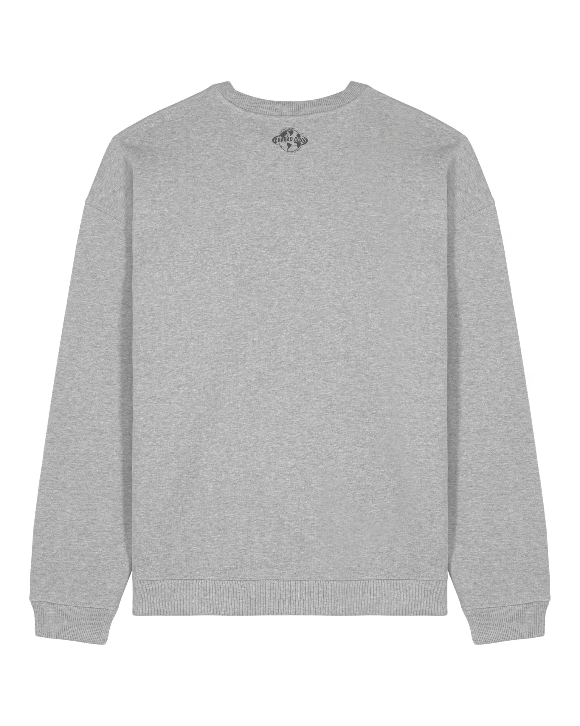 CHABAD CLUB SWEATSHIRT SYNA GRIS VERSO