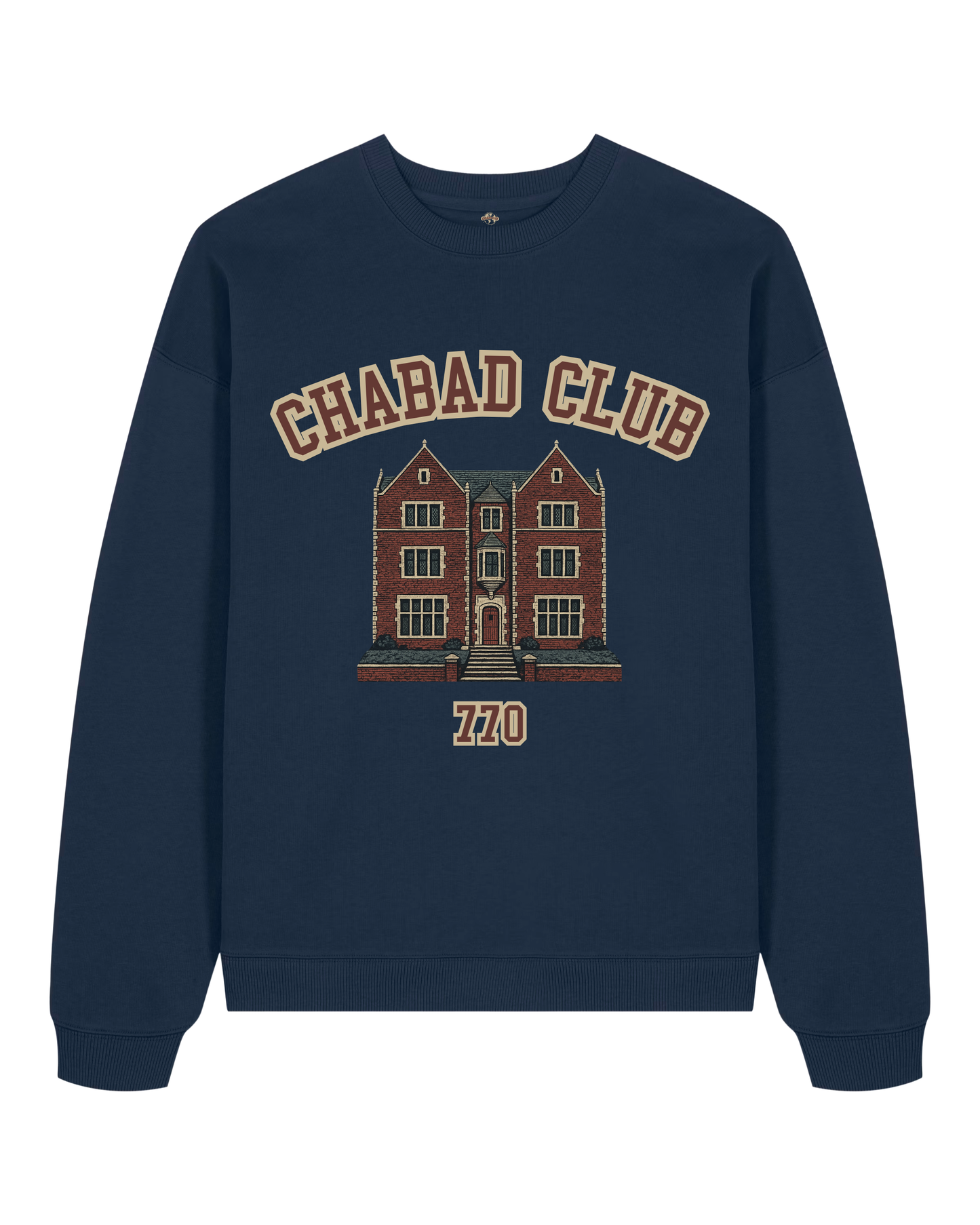 CHABAD CLUB SWEATSHIRT SYNA NAVY RECTO