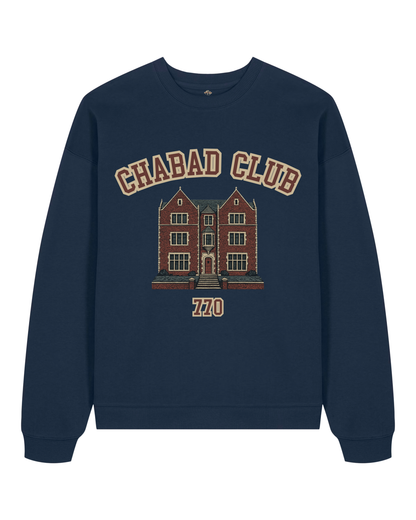 CHABAD CLUB SWEATSHIRT SYNA NAVY RECTO