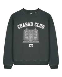 Sweatshirt Chabad Club 770 Noir Vintage