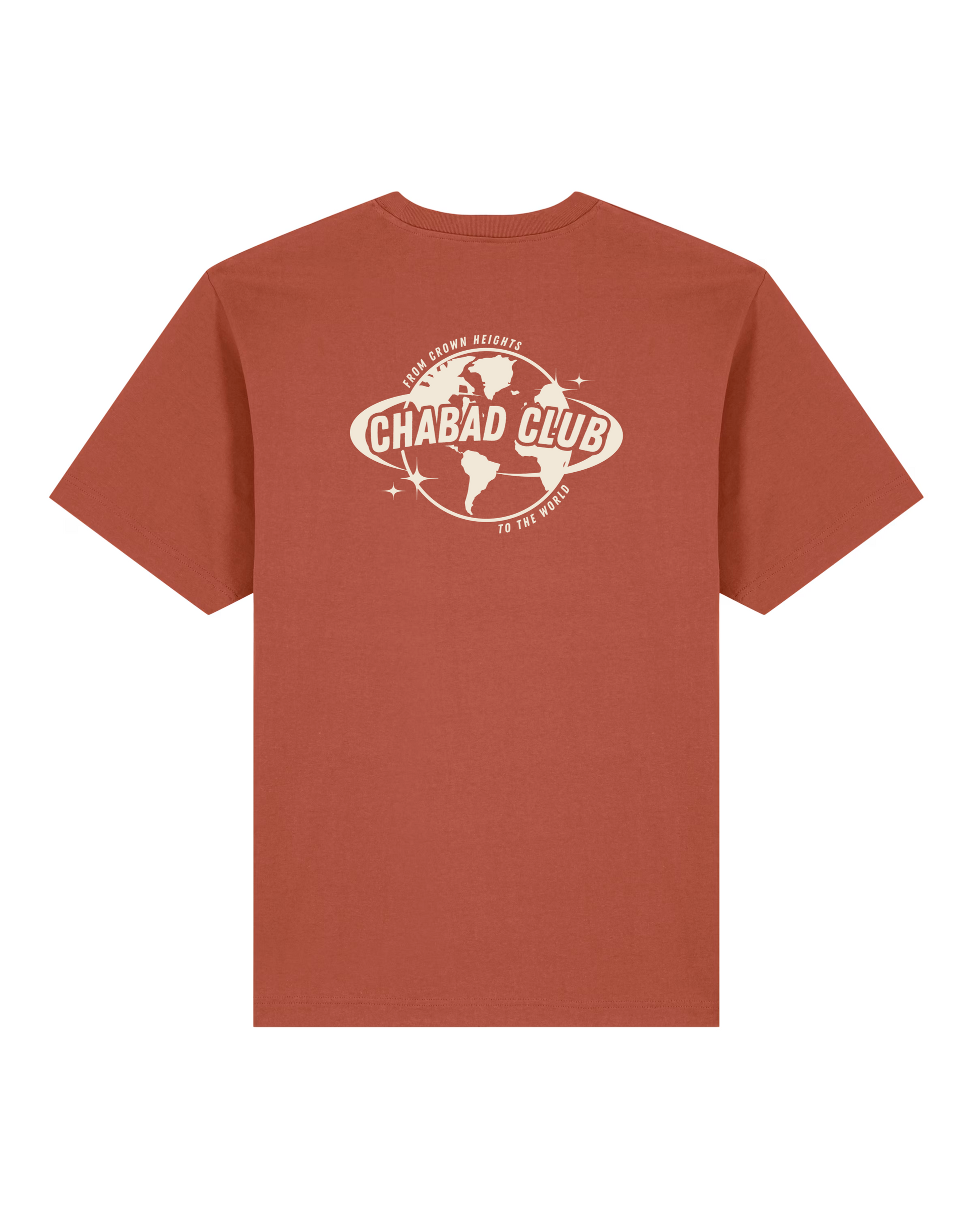 CHABAD CLUB TSHIRT 770 TERRACOTTA RECTO