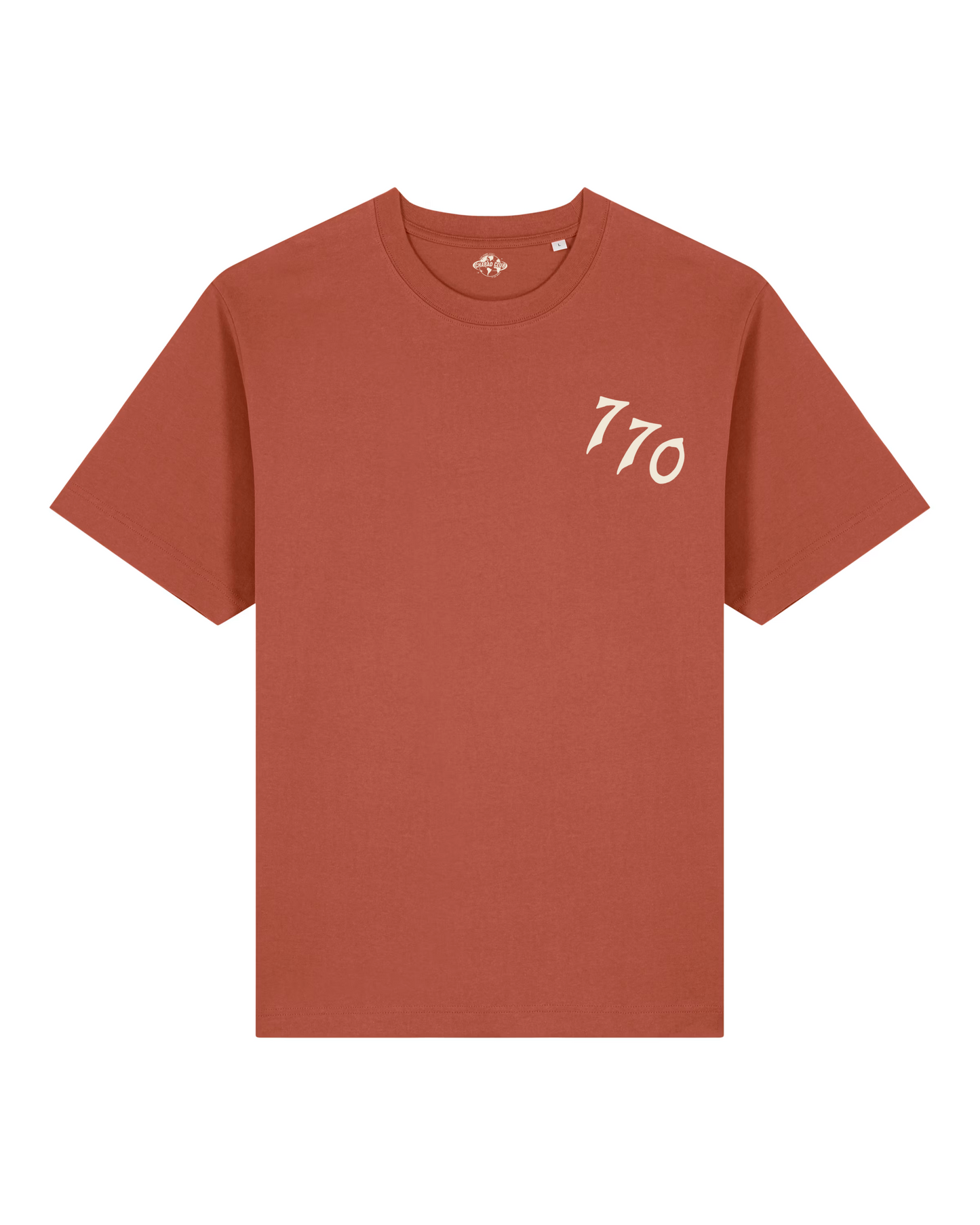 CHABAD CLUB TSHIRT 770 TERRACOTTA VERSO