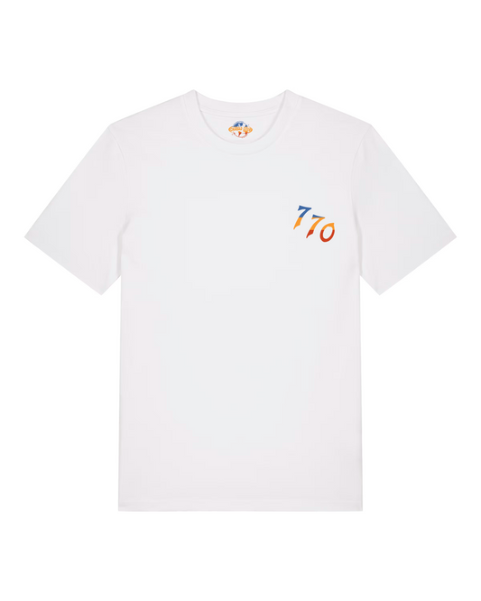 CHABAD_CLUB_TSHIRT_DROIT_770_BLANC_SUNSET_RECTO