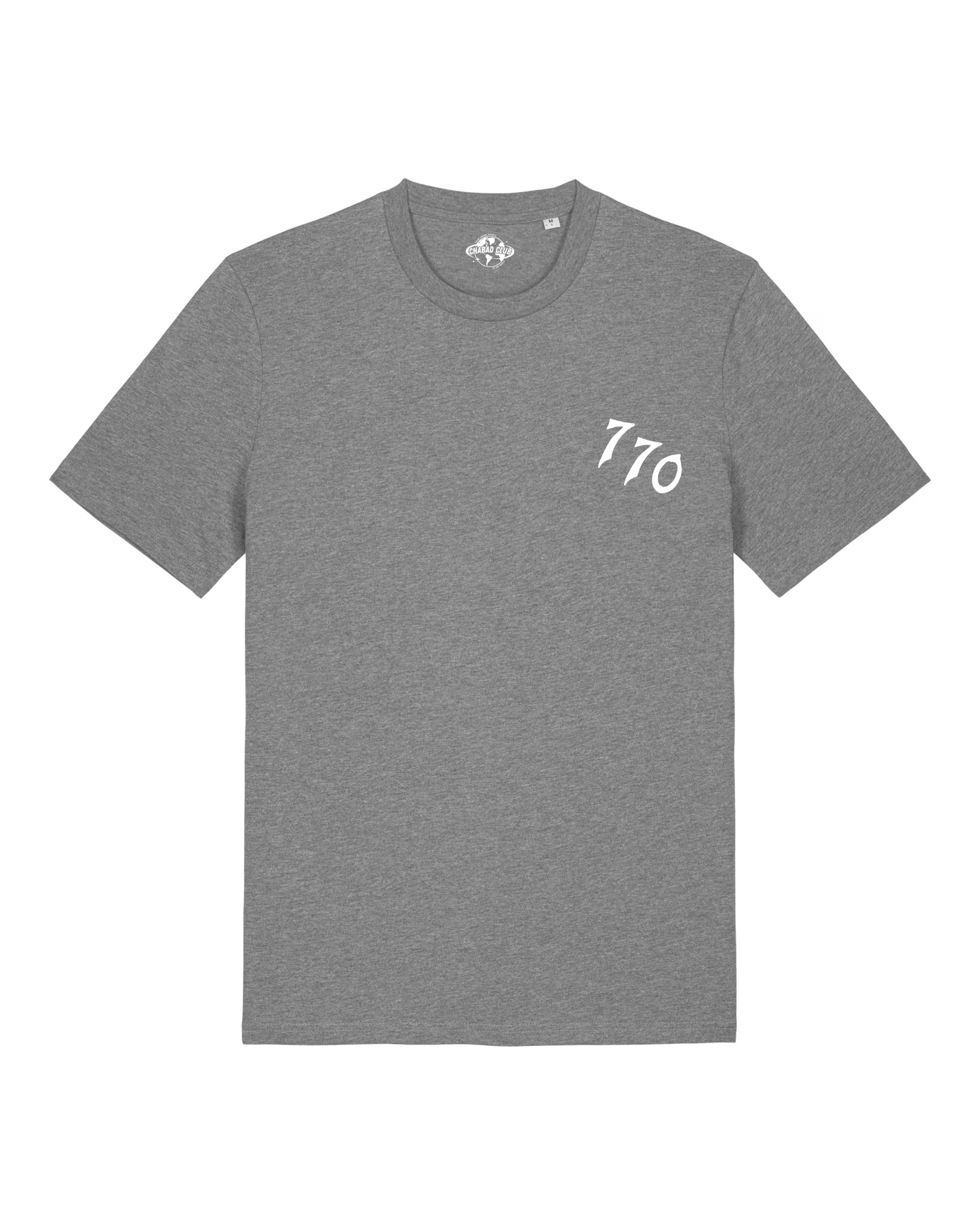 CHABAD_CLUB_TSHIRT_DROIT_770_GRIS_FONCE_RECTO