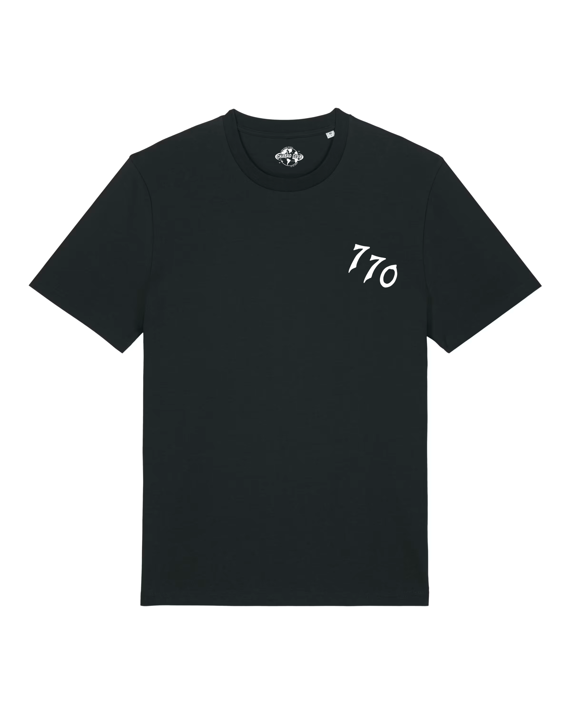 CHABAD_CLUB_TSHIRT_DROIT_770_NOIR_RECTO