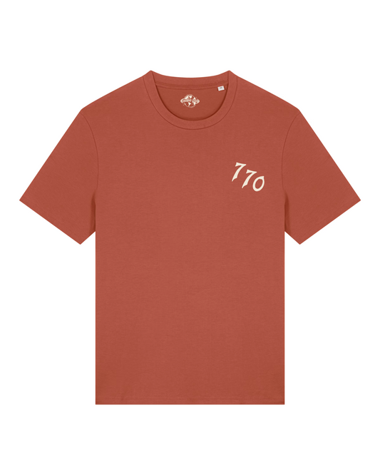 CHABAD_CLUB_TSHIRT_DROIT_770_TERRACOTTA_RECTO