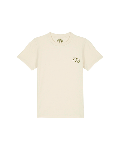 CHABAD CLUB TSHIRT ENFANT 770 ECRU RECTO