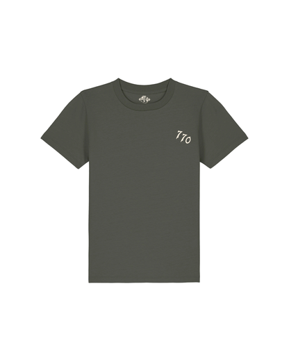 CHABAD CLUB TSHIRT ENFANT 770 KHAKI RECTO