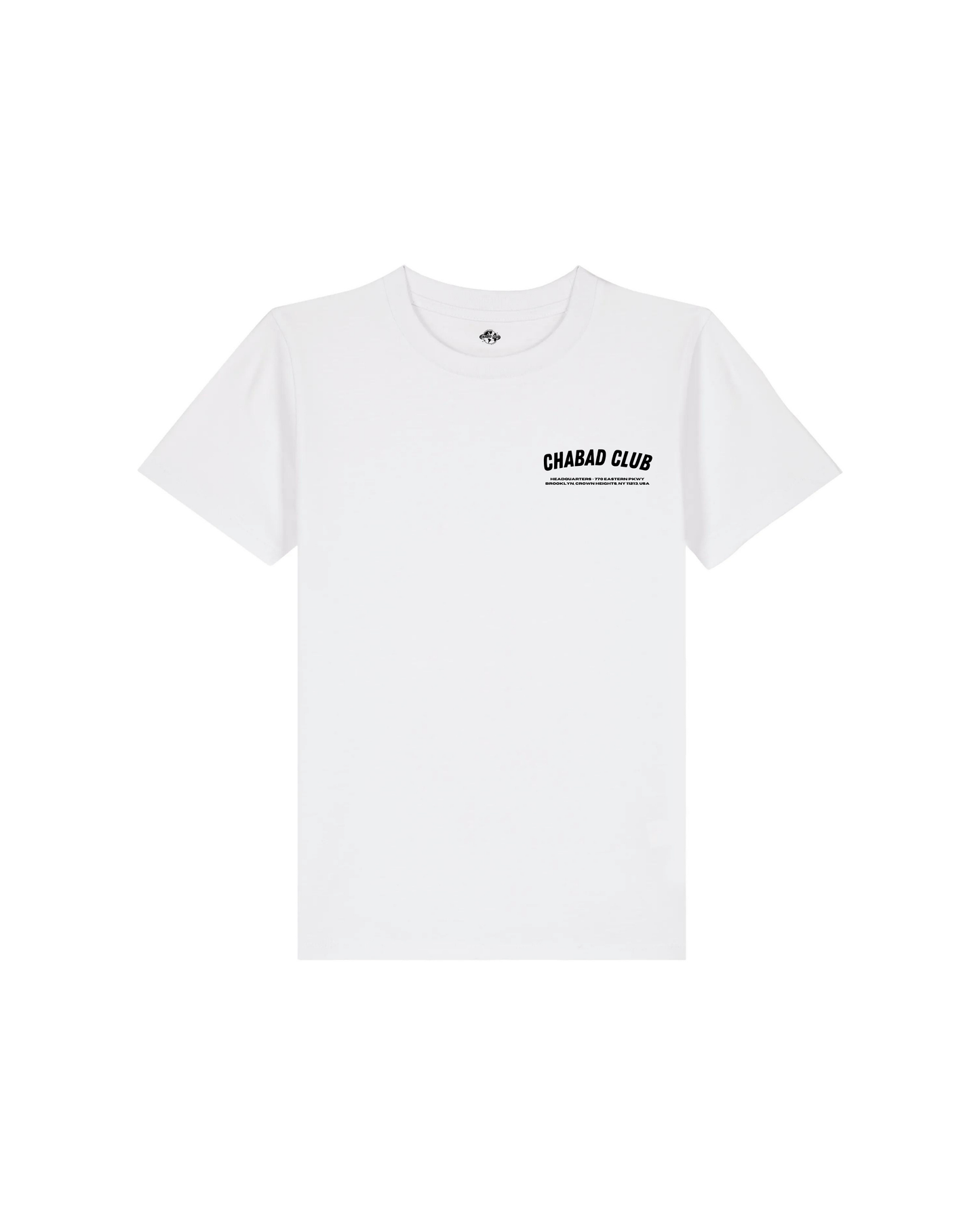 CHABAD CLUB TSHIRT ENFANT FCHTTW BLANC RECTO