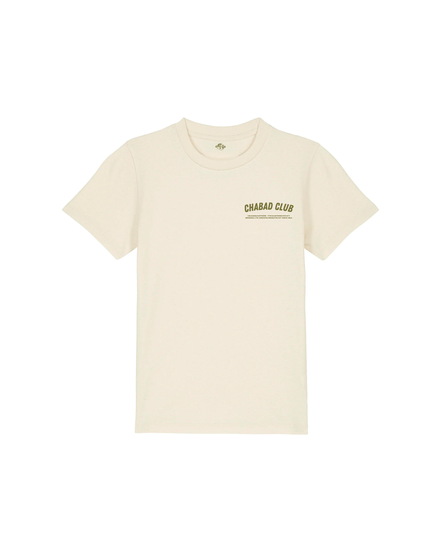 CHABAD CLUB TSHIRT ENFANT FCHTTW ECRU RECTO