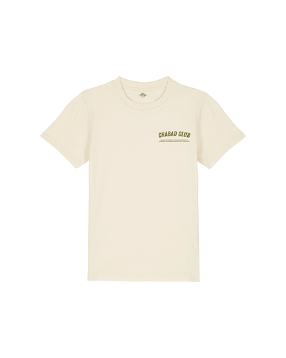 CHABAD CLUB TSHIRT ENFANT FCHTTW ECRU RECTO