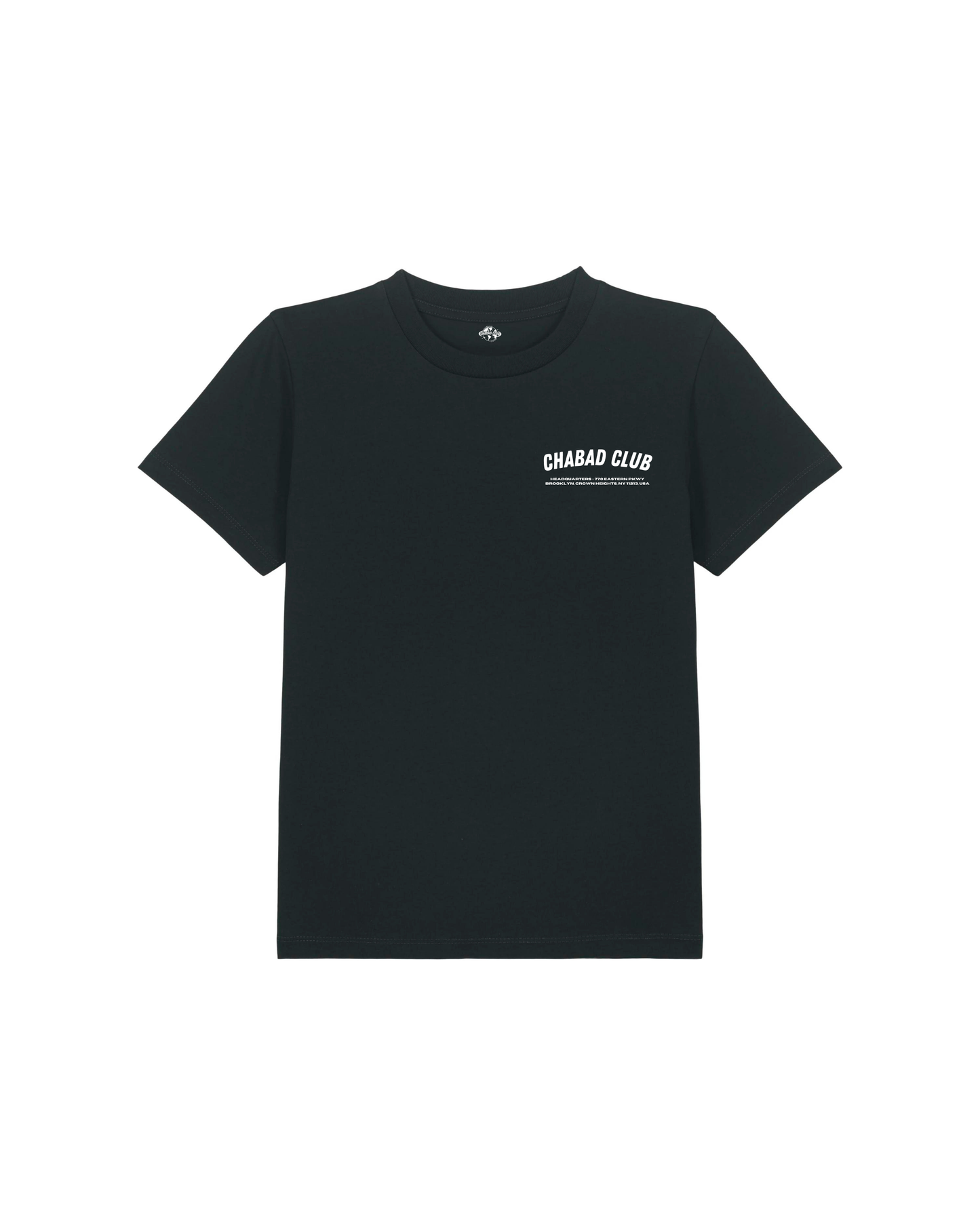 CHABAD CLUB TSHIRT ENFANT FCHTTW NOIR RECTO