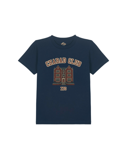 CHABAD CLUB TSHIRT ENFANT SYNA NAVY RECTO