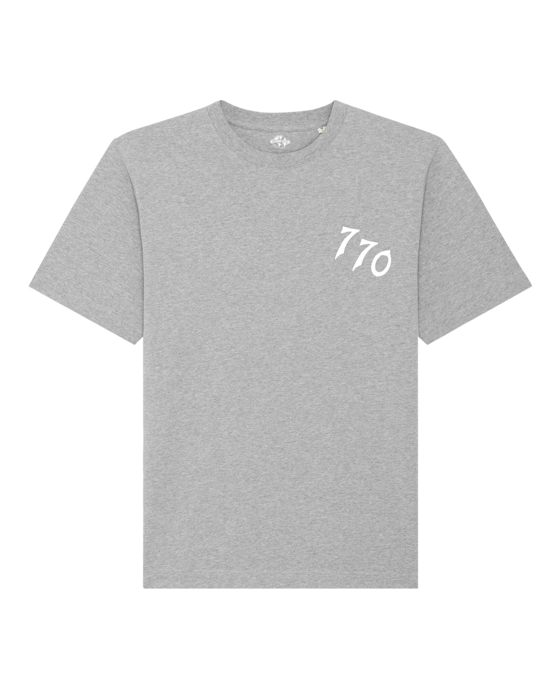 CHABAD CLUB TSHIRT FCHTTW GRIS RECTO