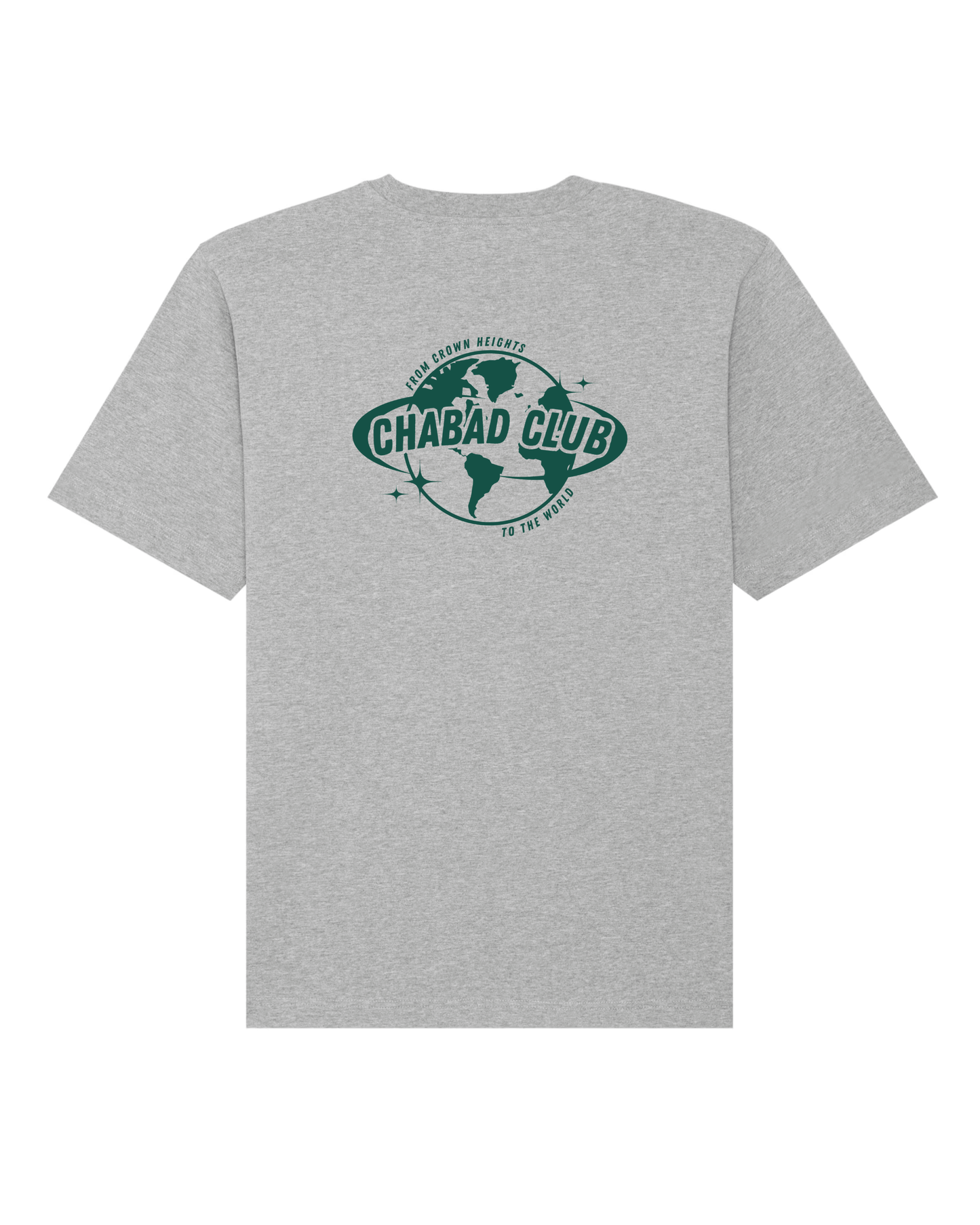 CHABAD CLUB TSHIRT FCHTTW GRIS VERT VERSO