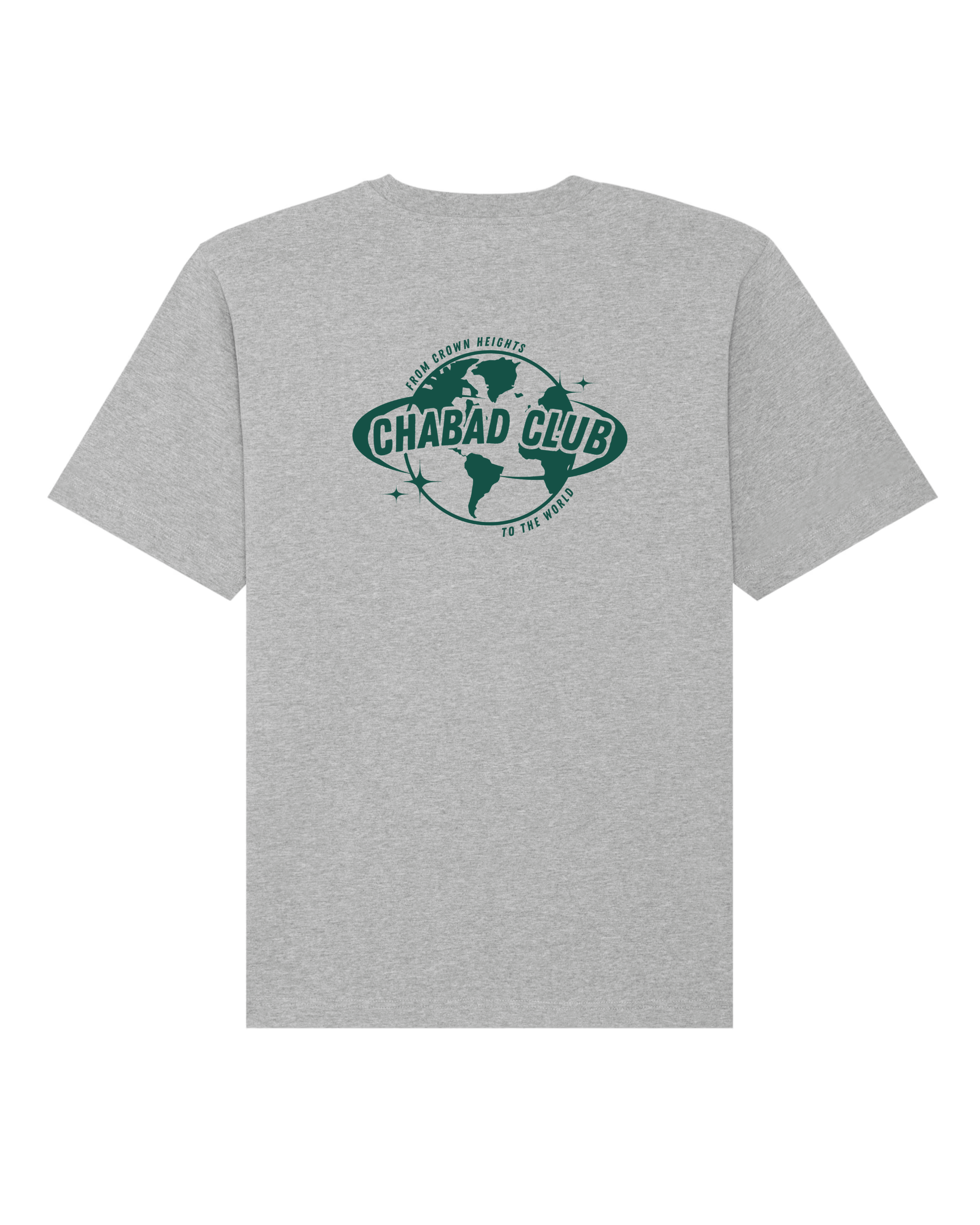 CHABAD CLUB TSHIRT FCHTTW GRIS VERT VERSO