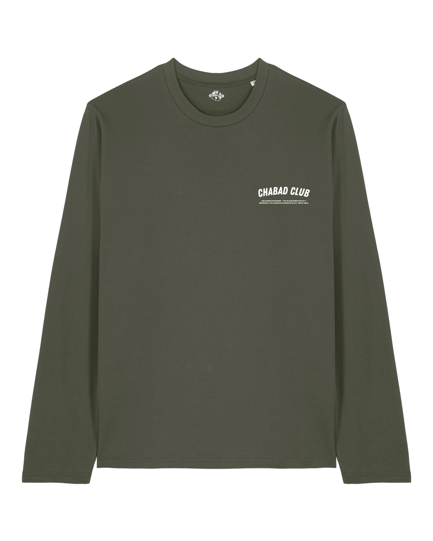 CHABAD CLUB TSHIRT MANCHES LONGUES FCHTTW KHAKI RECTO